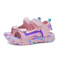 thumbnail image 5 of LNMQLPDBS Toddler Boy Summer Shoes Beach Shoes for Kids Color Block Soft Sole Comfort Lightweight Boys and Girls Casual Shoes Fashion Sandals with Adjustable Double Band Kids Sandals, 5 of 9