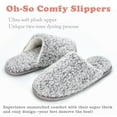 thumbnail image 3 of cosyone1997 Women's Fuzzy House Slippers Memory Foam Indoor/Outdoor Soles, 3 of 5