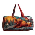 thumbnail image 2 of ddioayh Tote Bag Quilted Cow Motif Water Resistant Travel Handbag Spacious For Market Business And Leisure Activities, 2 of 6