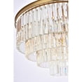thumbnail image 6 of Elegant Lighting Sydney 32" Modern Metal/Crystal Chandelier in Satin Gold/Clear, 6 of 9