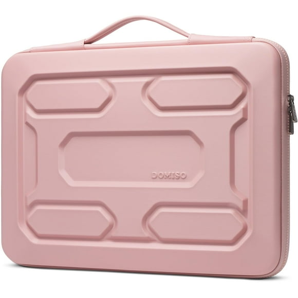 Funda para portátil DOISO 15.6 pulgadas a prueba de golpes e impermeable, rosa