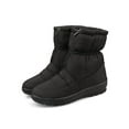 thumbnail image 1 of Kesitin Womens Breathable Front Zip Snow Boots Work Non Slip Winter Shoes Comfort Round Toe Warm Boot Black 7, 1 of 7