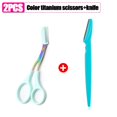 thumbnail image 1 of Ea na Eyebrow Shaving Knife Eyebrow Scissors with Comb Stainless Steel Plastic Razor Facial Hair Removal Razor Razor Make-up Tool, 1 of 22