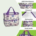 thumbnail image 4 of Garden Tool Bag,Pioneer Flower Floral Print Pattern Garden Tool Organizer,Garden Gifts,Waterproof Multi-Pocket Garden Tool Storage 11.8x5.5x11.4 Inch(Tools NOT Included), 4 of 6