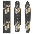 thumbnail image 4 of 44"x10" Skateboard Grip Tape Protector Sheets Nonslip Protection Griptape Sheet for Outdoor Sports Moon Phases with Flowers and Stars, 4 of 7