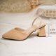 thumbnail image 4 of Correas de Tacón para Tacones Altos Zapatos de Tacón Cerrado de Talla Grande con Tacón de 6,5 cm Estilo de Primavera Y Verano Tacones Altos para Mujeres, 4 of 9