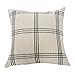 thumbnail image 3 of Creative Co-Op Square Plaid Cotton, Grey Pillow, 3 of 4