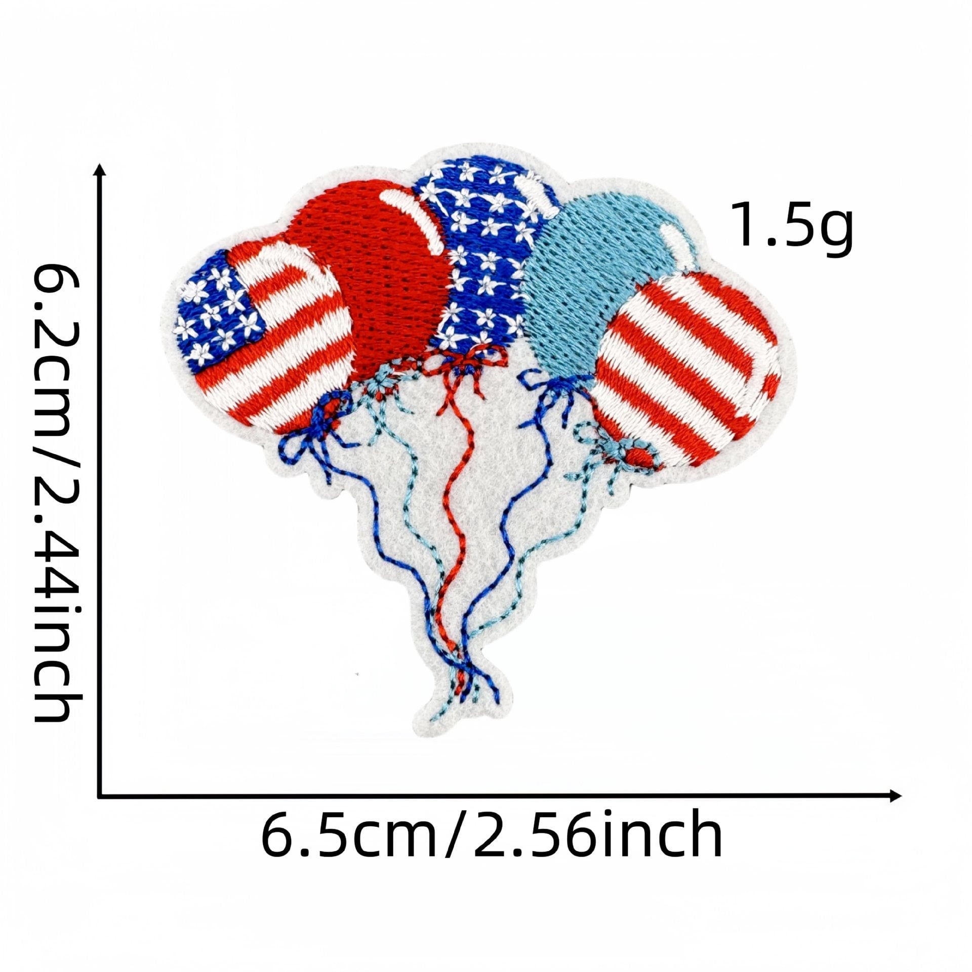 32pcs Independence Day 4th of July Patch: Embroidered USA Flag Badge - Iron On/Sew On Patriotic Applique, Clothing Decor