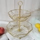 thumbnail image 5 of Cesta de frutas retro, soporte para frutero, decoración de mesa, soporte de alambre de hierro metálico. oro, 5 of 9