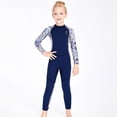 thumbnail image 2 of Eigraketly Trajes de neopreno para niños y niñas, traje de buceo a prueba de frío, pantalones de manga larga gruesos, traje de baño para Deportes acuáticos azul marino XL, 2 of 6