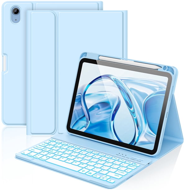 Funda con Teclado aMZCaSE para iPad A16 11ª y 10ª Generación 10,9"