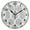 Black, variant on 9.84in Elegant Gray Pattern PVC Canvas Wall and Table Clock with Canvas Texture, Black or Gold Hands