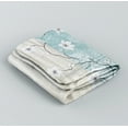 thumbnail image 4 of Morden&Cassic Combine Magnolia Printed Fabric Blue Shower Curtain - 54"X 78", 4 of 6