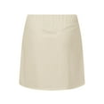 thumbnail image 5 of Womens Casual Sport Tennis Skirt - Elastic Waist 2-Layer Active Skort with Shorts Liner - Lightweight Polyester, S-XXL Sizes, 5 of 5
