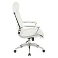 thumbnail image 3 of Office Star Products Executive Faux Leather High Back Chair with Padded Arms and Chrome Finish Base, 3 of 5