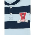 thumbnail image 7 of Wonder Nation Toddler Boy's Short Sleeve Striped Henley T-Shirt, Sizes 12M-5T, 7 of 7