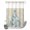 Sand, Slate, Cream, Alabaster, variant on No Hook Shower Curtain, Coastal Christmas Trees Shower Curtains for Bathroom with See Through Top Window, Winter Snowflakes Teal Blue Corals Waterproof & Washable Bath Curtain Extra Long 72"x84"