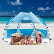 Outdoors Easy Up Beach Cabana Tent Sun Shelter, Deluxe Large for 4 Person