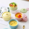 thumbnail image 4 of SAYDY 4 Oz Ramekin Bowls with Lids, for Creme Brulee Souffle, Porcelain Ramekins for Baking, Classic Style Ramekins Bowls,White, 4 of 7