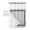 Gray, variant on No Hook Shower Curtain with Snap in Liner, Chinese Style Pattern Grey Background Hotel Shower Curtains for Bathroom, Washable Shower Curtain Liner Set with Mesh Top Window, 36"x72"