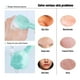 thumbnail image 5 of Cepillo de silicona de doble cara para mascarilla, cepillo de lavado facial para exfoliación facial y masaje, paquete de 3 (verde) Adepaton WRMH-633, 5 of 9