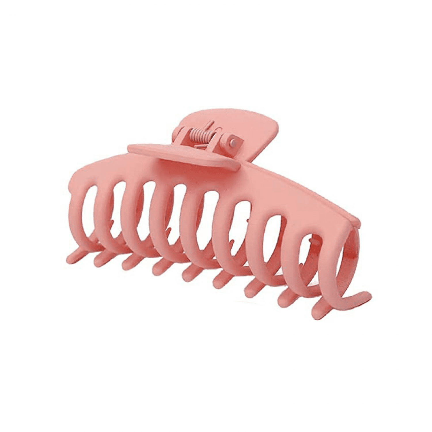 Wish 2 Pieces Large Hair Claw Clips for Thick Hair Clips Strong Hold for  Women and Girls ---Frosted Pink and Apricot S1448 