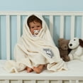 thumbnail image 5 of CREVENT 30''X40'' Light Cozy Plush Fluffy Warm Fleece Receiving Baby Blanket for Infant Toddler Crib Cot Stroller, Baby Birthday Ivory Fox, 5 of 6