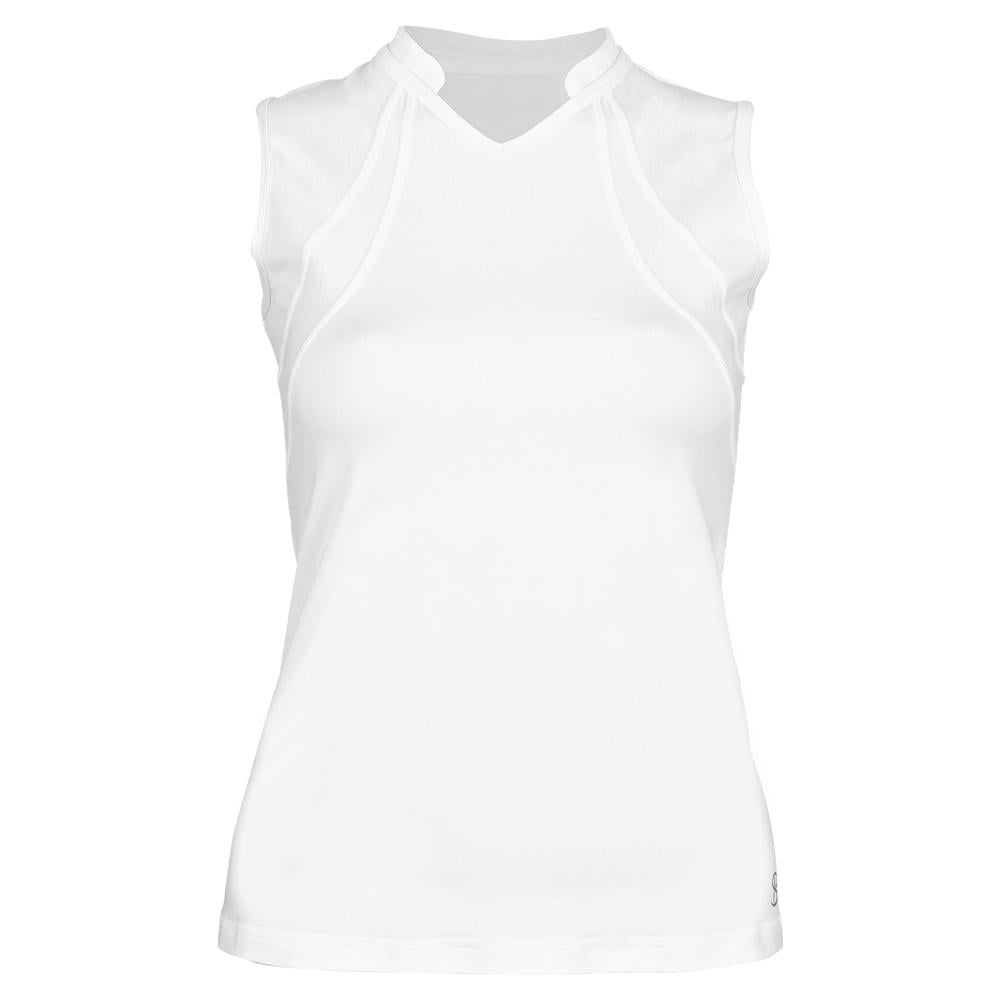 Sofibella - Women`s Sleeveless Tennis Top White and Diamond - Walmart ...