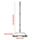 thumbnail image 3 of Aspiradora Húmeda Seca, Barredora Manual Empujada para Pisos Duros Pelo de Mascota Y Suciedad sin Electricidad, Mango Ajustable de Acero Inoxidable 102cm, 3 of 9