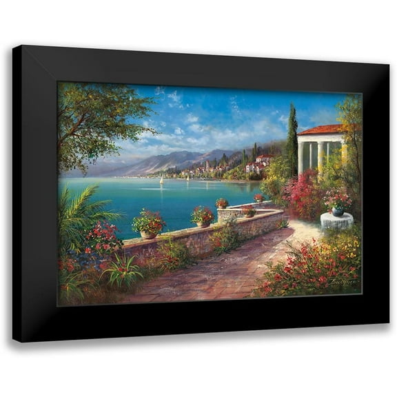 Buchner, H. 14x11 Black Modern Framed Museum Art Print Titled - RIVIERA DI LEVANTE