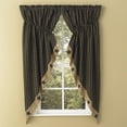 thumbnail image 2 of Park Designs Black Sturbridge Patch Lined Gathered Swag 72x63, 2 of 6