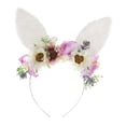 thumbnail image 2 of Lindo gato orejas diadema traje decoración flor corona para rendimiento fiesta de pascua cosplay niñas mujeres jinwen Sombreros de corona, 2 of 8
