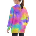 thumbnail image 3 of Zwiiyzr Unisex Teens Kids Oversized Hoodies Sweatshirt Tie-Dye Fashion Long Sleeve Pullover Tops 4-14 Years for Girls and Boys Multicolor, 3 of 6