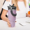thumbnail image 5 of 20oz Stainless Steel Vacuum Insulated Bottle Travel Coffee Mug Double Wall Insulated with Handle for Women and Men,A, 5 of 5