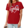 thumbnail image 5 of Camiseta Talovere para el día del partido de béisbol para mujer, color rojo, talla XXL, 5 of 5