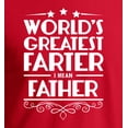 thumbnail image 2 of Farter Father Tee Greatest Dad Fun Gifts Birthday Present for Pops Red (S), 2 of 3