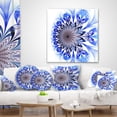 thumbnail image 4 of Designart 18" x 18" Blue Polyester Throw Pillow, 4 of 5