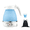 Blue, variant on SpaceMuse 600ML Portable Foldable Electric Kettle, Small Collapsible Heating Water Boiler for Coffee Tea, Fast Water Kettle, Blue