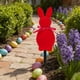 thumbnail image 5 of Estacas del jardín de conejos de Pascua - Decoraciones exteriores flocadas para decoración de jardín y fiesta de primavera, PVC multicolor de 9,44 pulgadas, 5 of 6