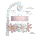 thumbnail image 2 of Lambs & Ivy Daisy Dreams Pink/White Musical Baby Crib Mobile Soother Toy, 2 of 7