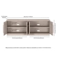 thumbnail image 4 of Henn&Hart 68"W Engineered Wood TV Stand in Alder White Finish, 4 of 9
