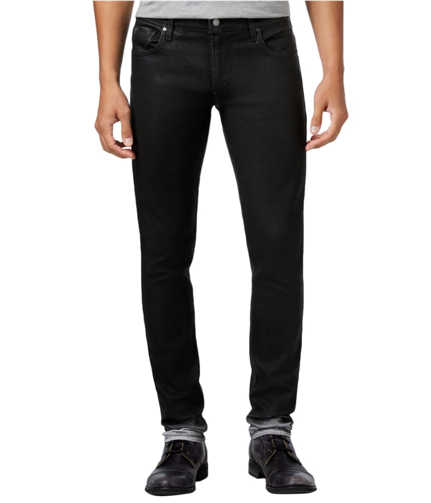 GUESS Mens Coated Skinny Fit Jeans 