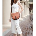 thumbnail image 4 of MKF Collection Drew Vegan Leather Women's Color Block Shoulder Bag, Classy Crossbody Purse Handbag by Mia K - Beige, 4 of 8