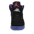 thumbnail image 3 of Nike Girls Air Jordan 5 Retro GG "Raptor" Black/Ember Glow-Purple 440892-017, 3 of 5