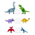 thumbnail image 4 of Set de construcción MAGNA-TILES Dino World XL de 50 piezas con 6 dinosaurios, 4 of 6