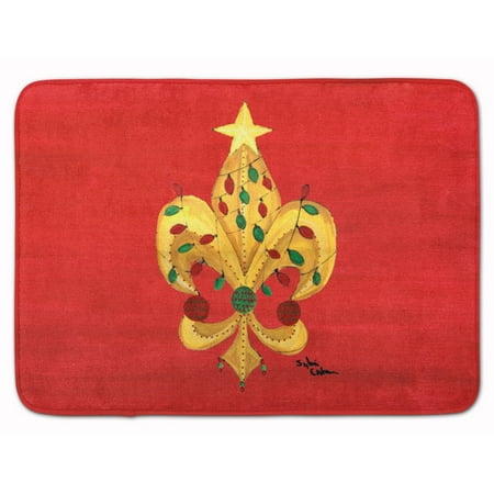 Fleur De Lis Tree With Lights Memory Foam Bath Rug