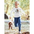 thumbnail image 2 of Hello Camper Long Sleeve Toddler - Toddler Long Sleeve Tee, White, 2 of 4