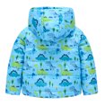 thumbnail image 2 of Tuosodrolic Toddler Boys Girls Cute Cartoon Print Jacket Coat Lightweight Hooded Outerwear Zip Up Kids Coats Windbreaker Casual Outwear, 2 of 8