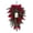 Without light, variant on MInHoues Pre‑Lit Christmas Teardrop Swag Wreath, Artificial Pine Hanging Door Swag Lighted Wall Hanging Ornament for Front Door Window Xmas Holiday Home Decoration