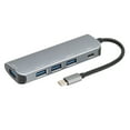 thumbnail image 2 of Concentrador USB C, concentrador USB C 5, concentrador tipo C, base USB C, estándares líderes en la industria, 2 of 12